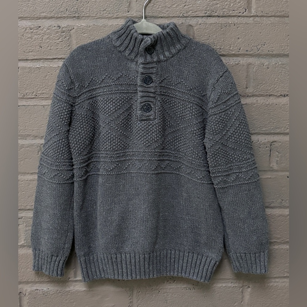 Janie and Jack gray cable knit sweater 4 T